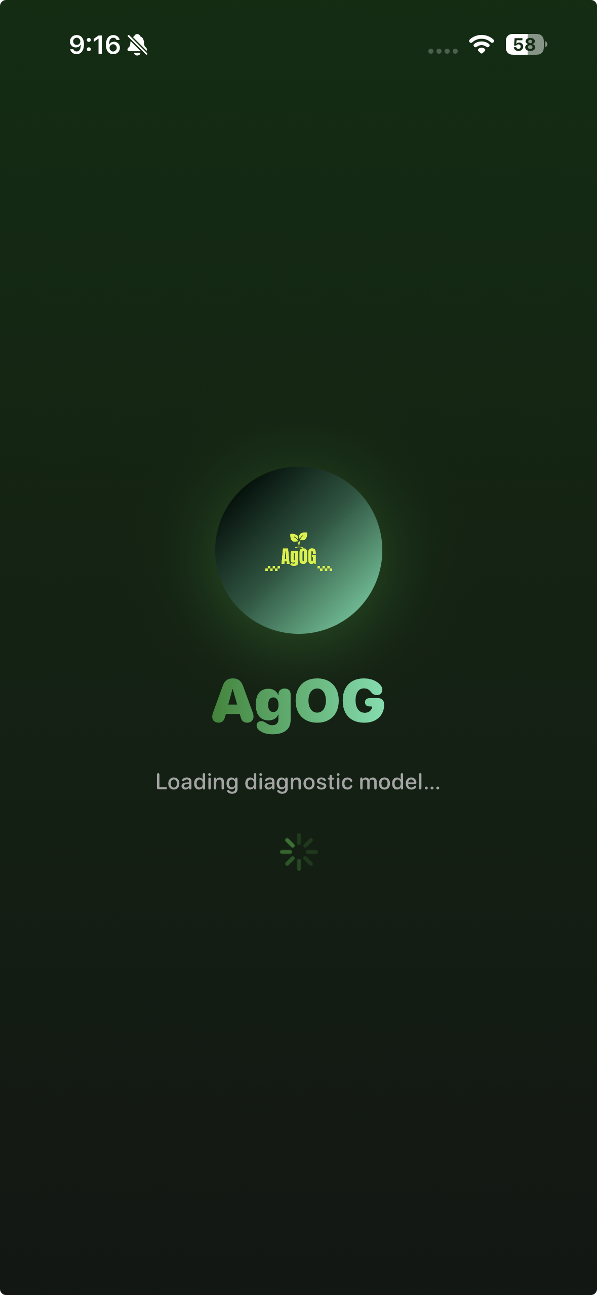 AgOG App Screen 1